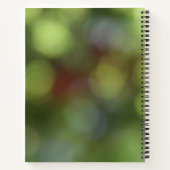 Woord van het Jaar Sereniteit Zachte Groene Bokeh  Notitieboek (Achterkant)