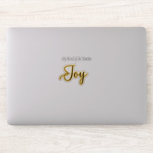 Woord van het jaar - Vreugde Sticker (Computer)