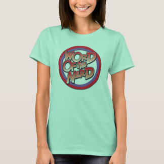Woord van het T-shirt Nerd Womens Ringer