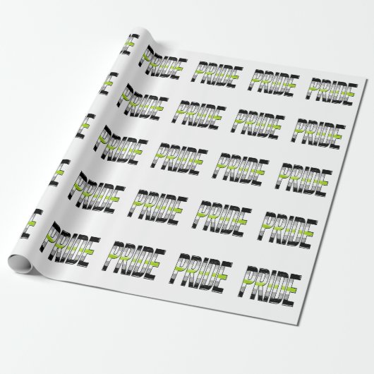 Woord voor Agender trots Cadeaupapier (Uitgerold)
