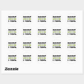 Woord voor Agender trots Ronde Sticker (Vel)