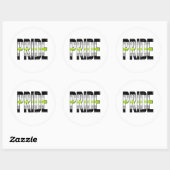 Woord voor Agender trots Ronde Sticker (Vel)