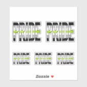 Woord voor Agender trots Sticker (Vel)