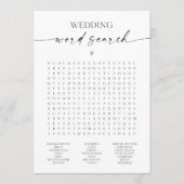 Woord-Vrijgezellenfeest voor weddenschap Programmakaart (Voorkant)