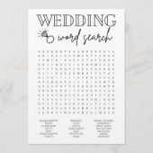 Woord-Vrijgezellenfeest voor weddenschap Programmakaart (Voorkant)