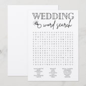 Woord-Vrijgezellenfeest voor weddenschap Programmakaart (Voorkant / Achterkant)