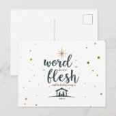 Woord werd vleesch Briefkaart (Voorkant / Achterkant)