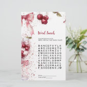 Woord Zoeken Vrijgezellenfeest Spel Cherry Bow (Staand voorkant)