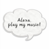 Woordbel gedachte sticker (Voorkant)