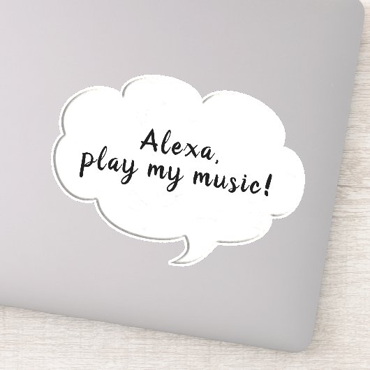 Woordbel gedachte sticker (Detail)