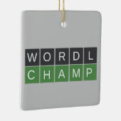 Woordchamp-versiering Keramisch Ornament (Rechts)