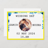 WOORDDAG UITNODIGING BRIEFKAART (Voorkant / Achterkant)