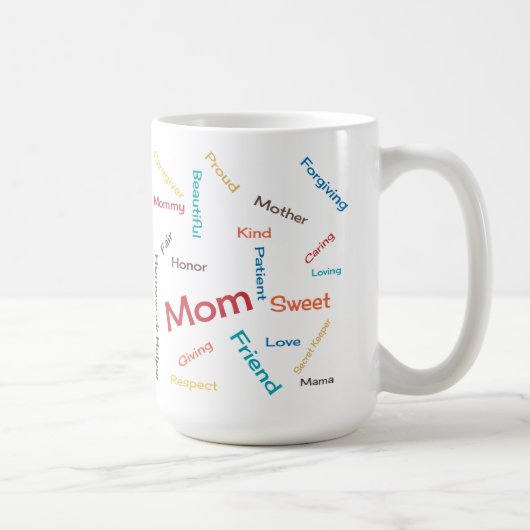 Woorde voor mama mok (Rechts)