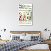 Woordelijke dingen, van Le Miroir d'Humilite Canvas Afdruk (Insitu (Slaapkamer))