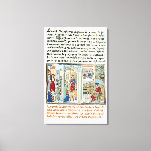 Woordelijke dingen, van Le Miroir d'Humilite Canvas Afdruk (Voorkant)