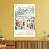 Woordelijke dingen, van Le Miroir d'Humilite Canvas Afdruk (Insitu (Woonkamer))