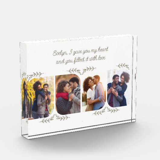 Woorden 4 Verticale foto-positief lef Fotoblokken (Links)