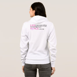 Woorden aansporen tot bewustwording van borstkanke hoodie
