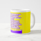 Woorden bericht graphics over AMERIKA Grote Koffiekop (Voorkant rechts)