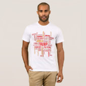 Woorden beschrijven Trump Mannen Bella Canvas T-Sh T-shirt (Voorkant volledig)
