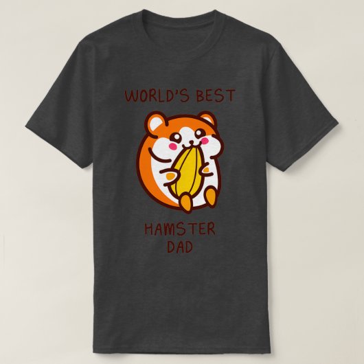 WOORDEN BESTE HAMSTER DAD (2) T-SHIRT (Design voorkant)