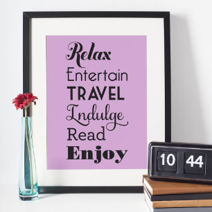 Woorden bij pensionering   Zwarte Typografie Poster