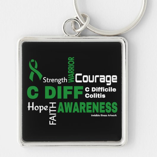 Woorden...C Diff Sleutelhanger (Voorkant)