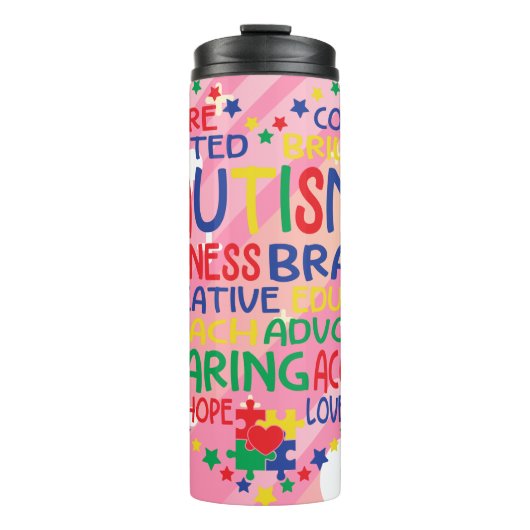Woorden die ertoe doen - Autisme hart versterken Thermosbeker (Voorkant)