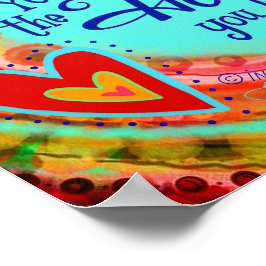 Woorden die u spreekt Inspirerend Quote Inspirivit Poster (Hoek)