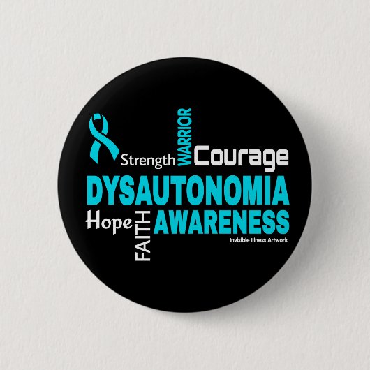 Woorden...Dysautonomia Ronde Button 5,7 Cm (Voorkant)