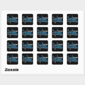 Woorden...Dystonie Vierkante Sticker (Vel)