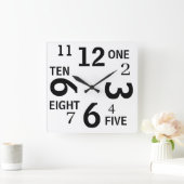 Woorden en de Klok van de Muur van Nummers (Huis)