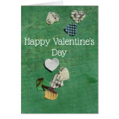 Woorden en harten Abstracte Collage, Valentijnsdag (Voorkant)