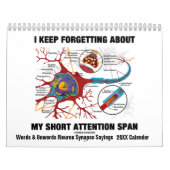 Woorden en woorden Neuron Synapse Gezegden 20XX Kalender (Hoes)