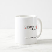 Woorden genezen koffiemok (Voorkant rechts)