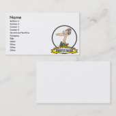 WOORDEN GROOTSTE SUBSTITUELE VROUWEN CARTOON VISITEKAARTJE (Voorkant / Achterkant)