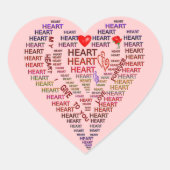 Woorden Hart Sticker (Voorkant)