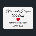 Woorden & Heart Wedding Magnet Magneet<br><div class="desc">Deze magneet kan een aandenken dienen,  lang na je trouwdag. Je kunt er meerdere kopen en ze aan mensen geven op je huwelijksfeest. U kunt zelfs meer kopen,  om aan uw gasten te geven. Kostbaar. . Het verhaal van Sharon Lee Hudson. Alle rechten voorbehouden.</div>