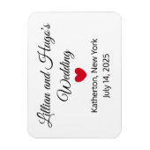 Woorden & Heart Wedding Magnet Magneet (Verticaal)
