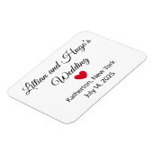 Woorden & Heart Wedding Magnet Magneet (Linkerzijde)