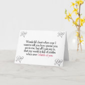 WOORDEN HERFST KORT OM MIJN LIEFDE TE BESCHRIJVEN  KAART (Gele Bloem)