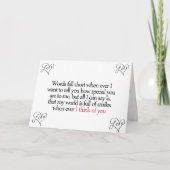 WOORDEN HERFST KORT OM MIJN LIEFDE TE BESCHRIJVEN KAART (Voorkant)