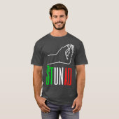 Woorden in het Italiaans Stunad Italiaanse Funny I T-shirt (Voorkant volledig)