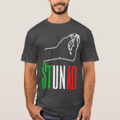 Woorden in het Italiaans Stunad Italiaanse Funny I T-shirt (Voorkant)
