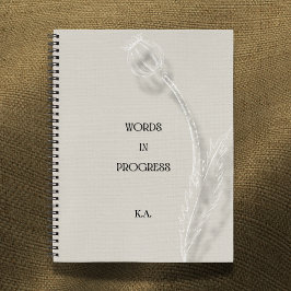 Woorden in Uitvoering Minimalistisch Schrijfhokje Notitieboek