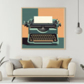 Woorden krijgen vorm canvas afdruk