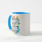 Woorden kunnen de Mok verheffen of vernietigen (Voorkant links)