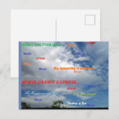 Woorden kunnen niet uitdrukken… briefkaart (Voorkant / Achterkant)