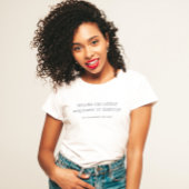 Woorden kunnen T-shirt in werking stellen of verni