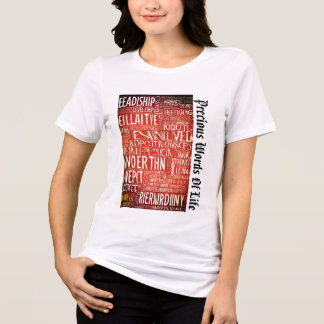 Woorden leveren inspirerende boodschap voor alleda Tri-Blend shirt
